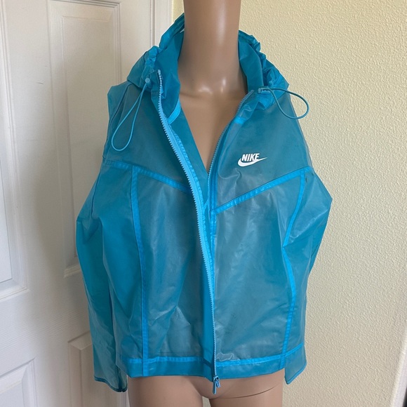 Nike Women's Teal Hooded Vest - Picture 1 of 8